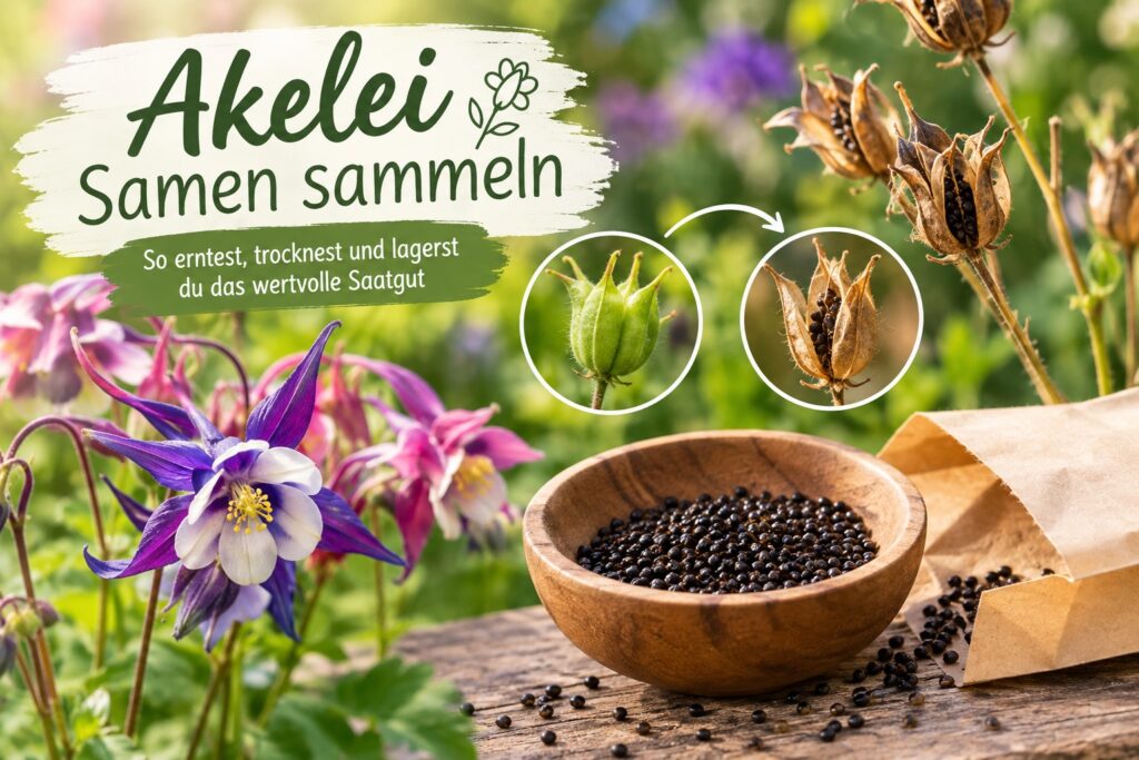 Akelei Samen sammeln