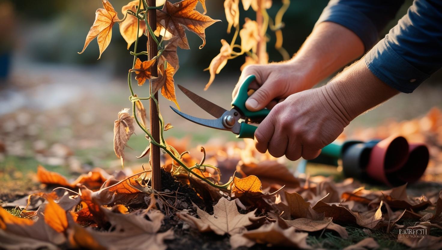 Clematis im Herbst schneiden