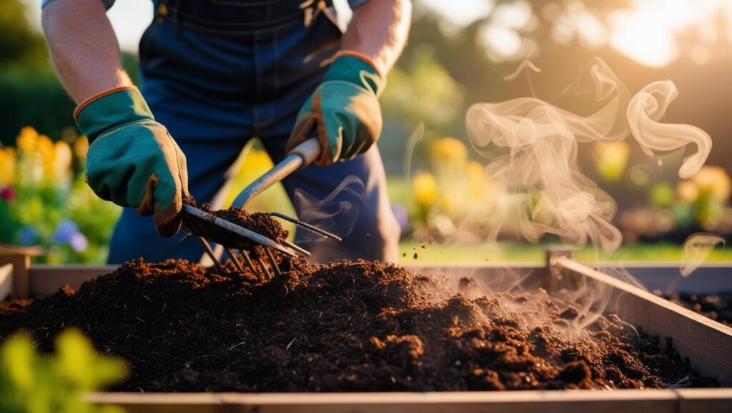 Kompostierung zur Bodenverbesserung im Garten