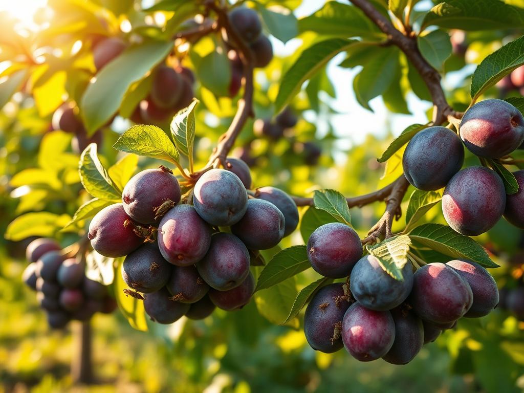 Pflaumen im Garten