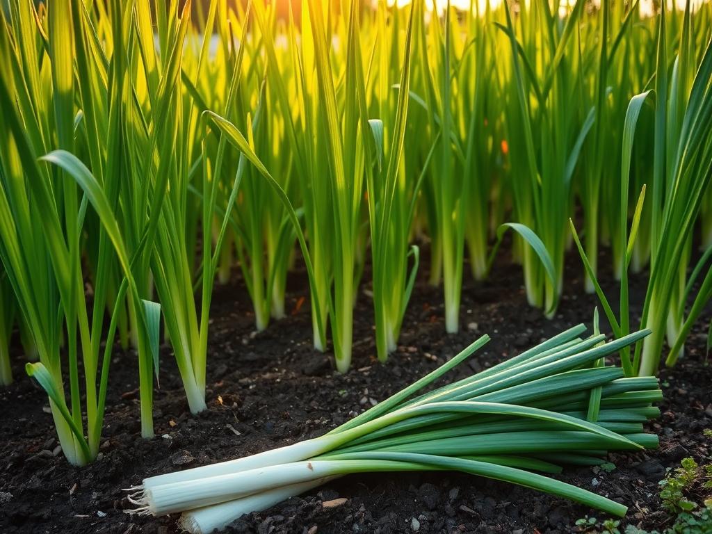 Porree anbauen im Garten