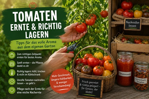 Tomaten ernten und richtig lagern