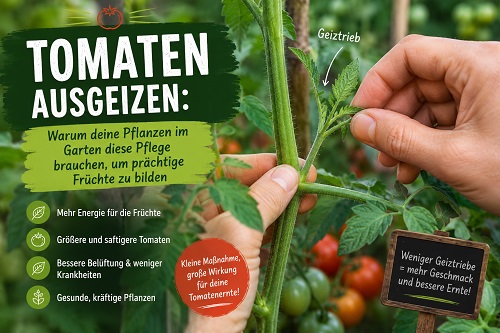 Tomaten richtig ausgeizen